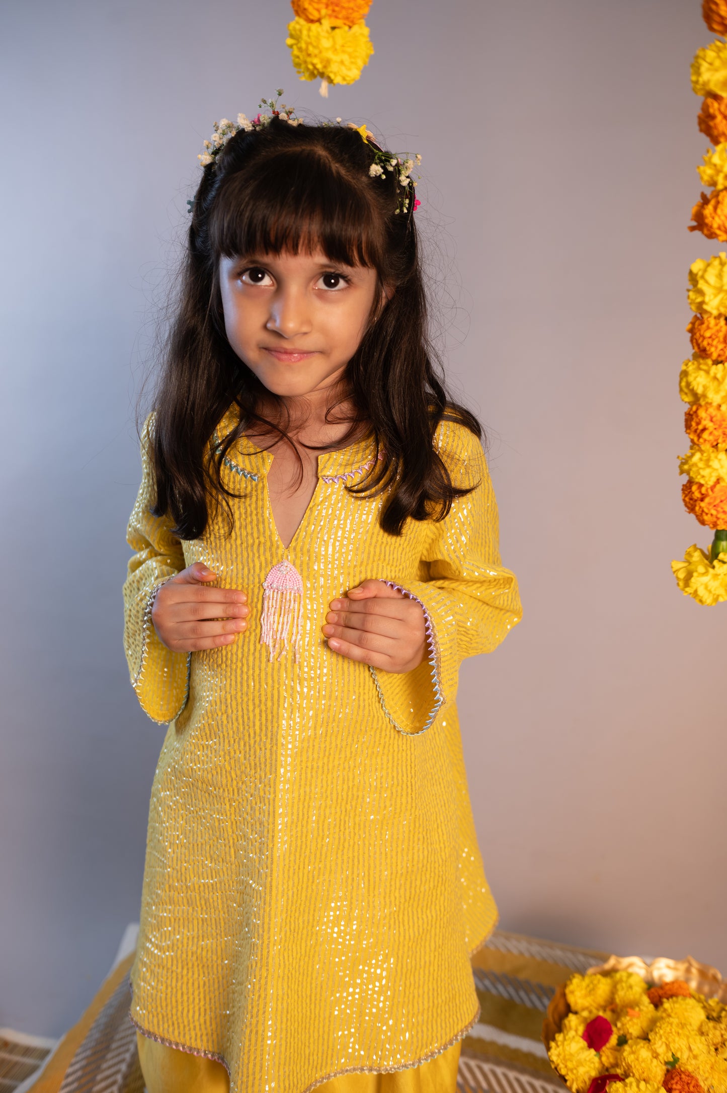 YELLOW SITARA SET