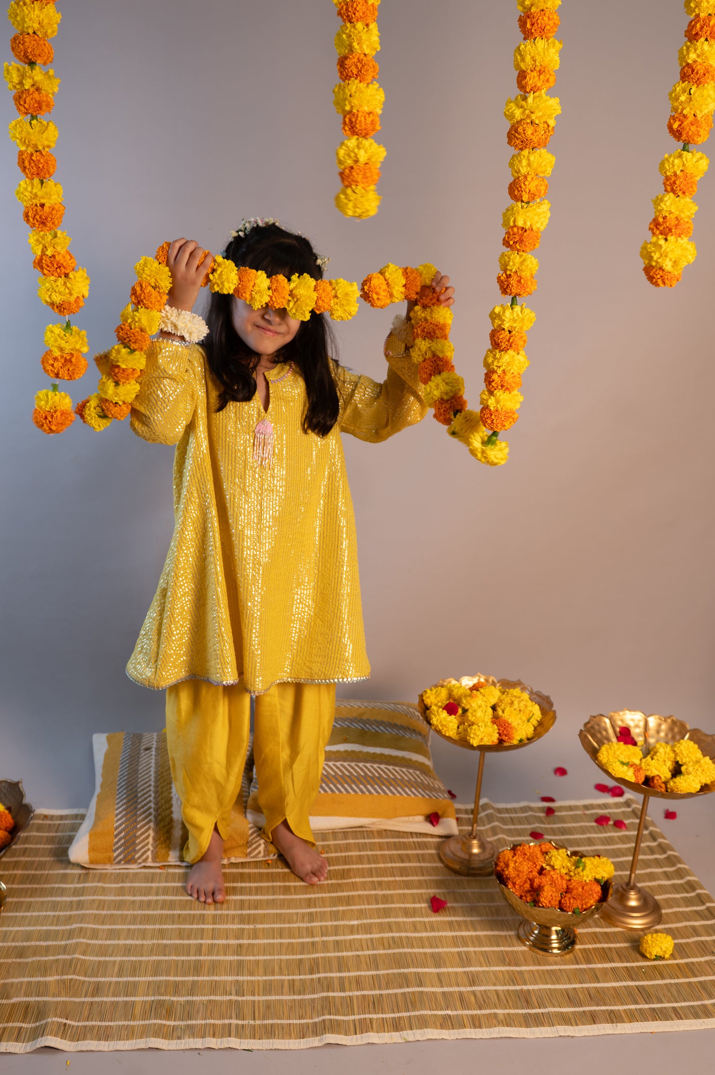 YELLOW SITARA SET