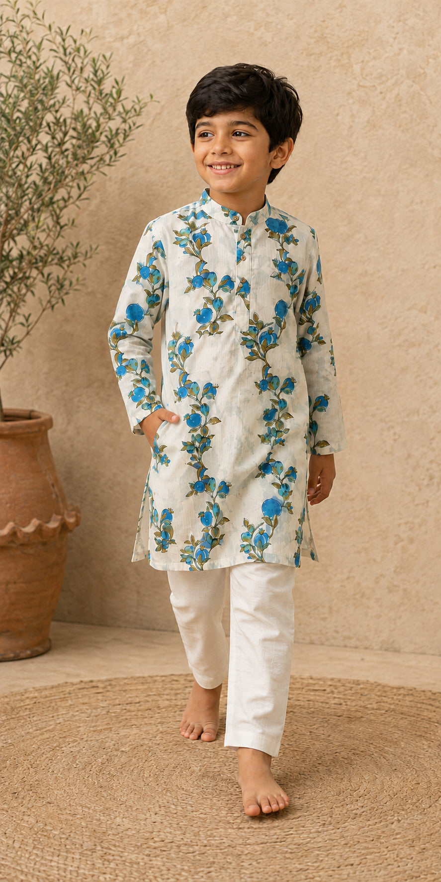 NEELA ANAAR KURTA  - BOYS