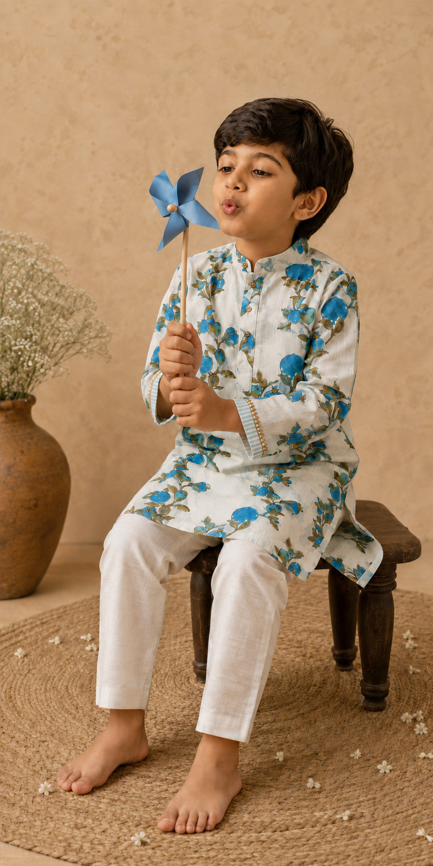 NEELA ANAAR KURTA  - BOYS
