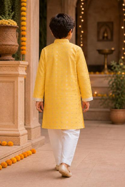 MARIGOLD HEART KURTA & PANTS SET -BOYS