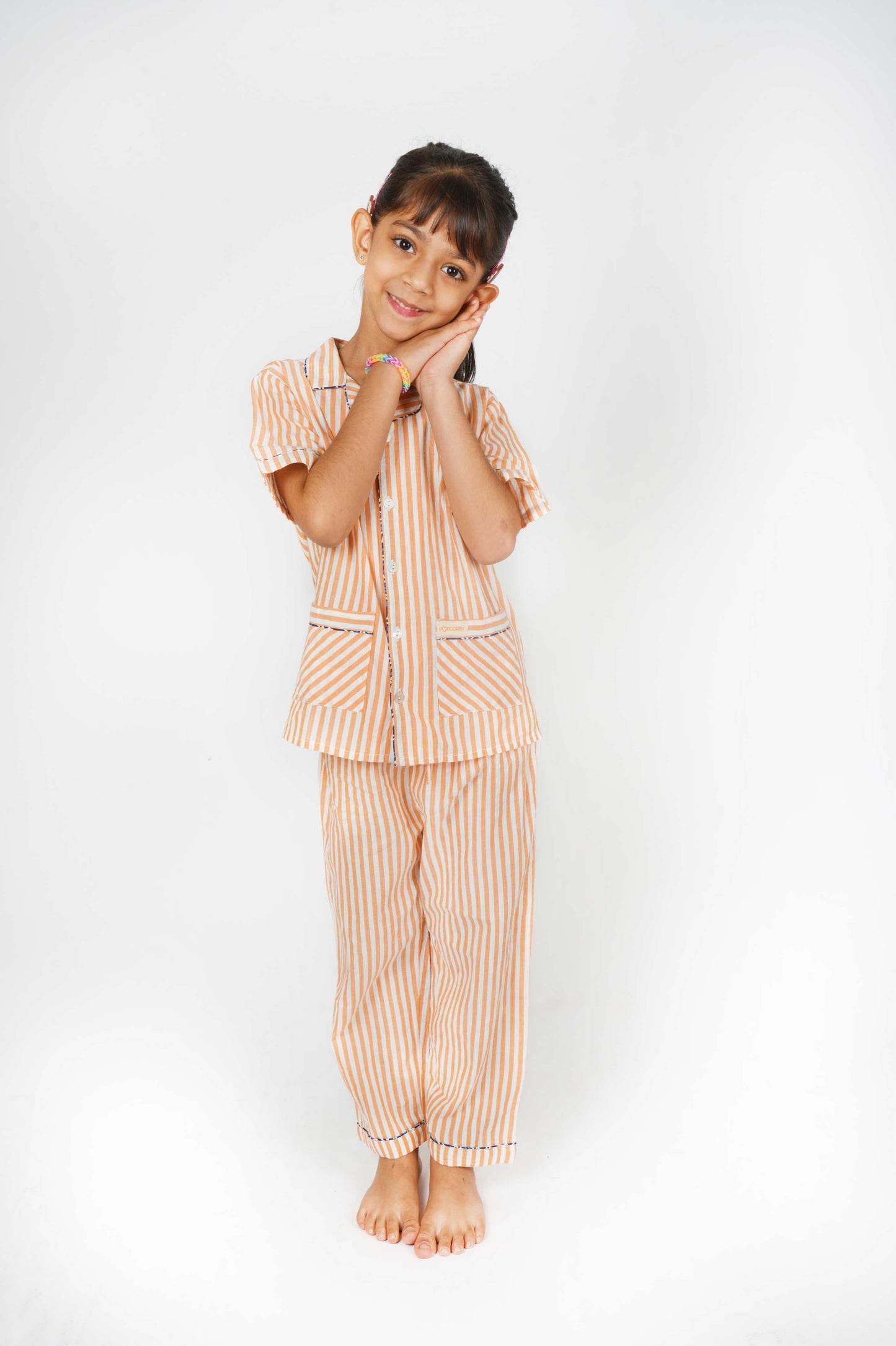 ORANGE STRIPED NIGHTSUIT - UNISEX