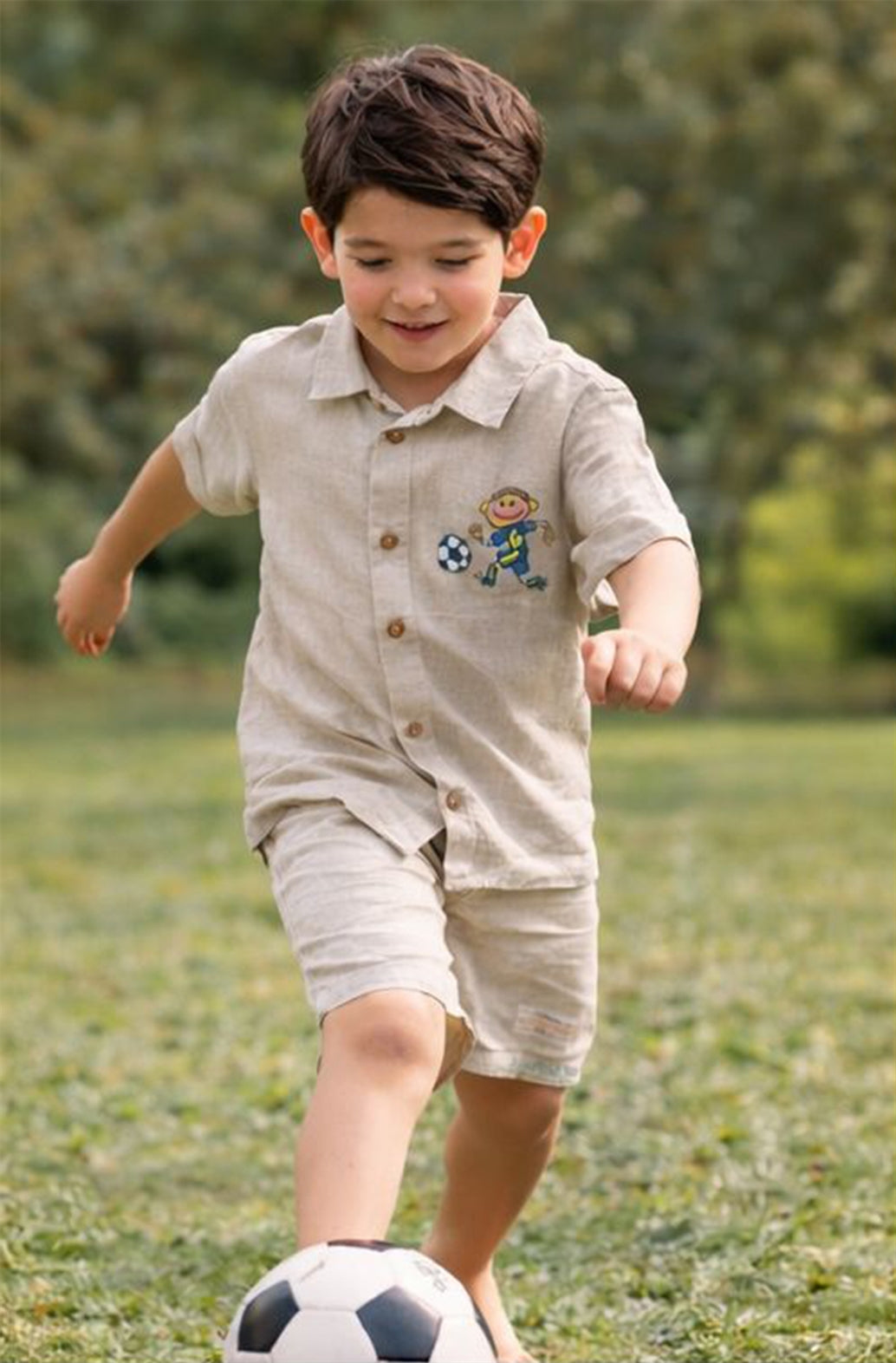 ELIS LINEN FOOTBALL SHIRT