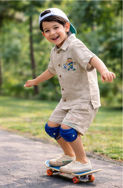 ELIS LINEN FOOTBALL SHIRT