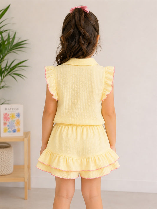 IRIS SKORT SET- LEMON SORBET