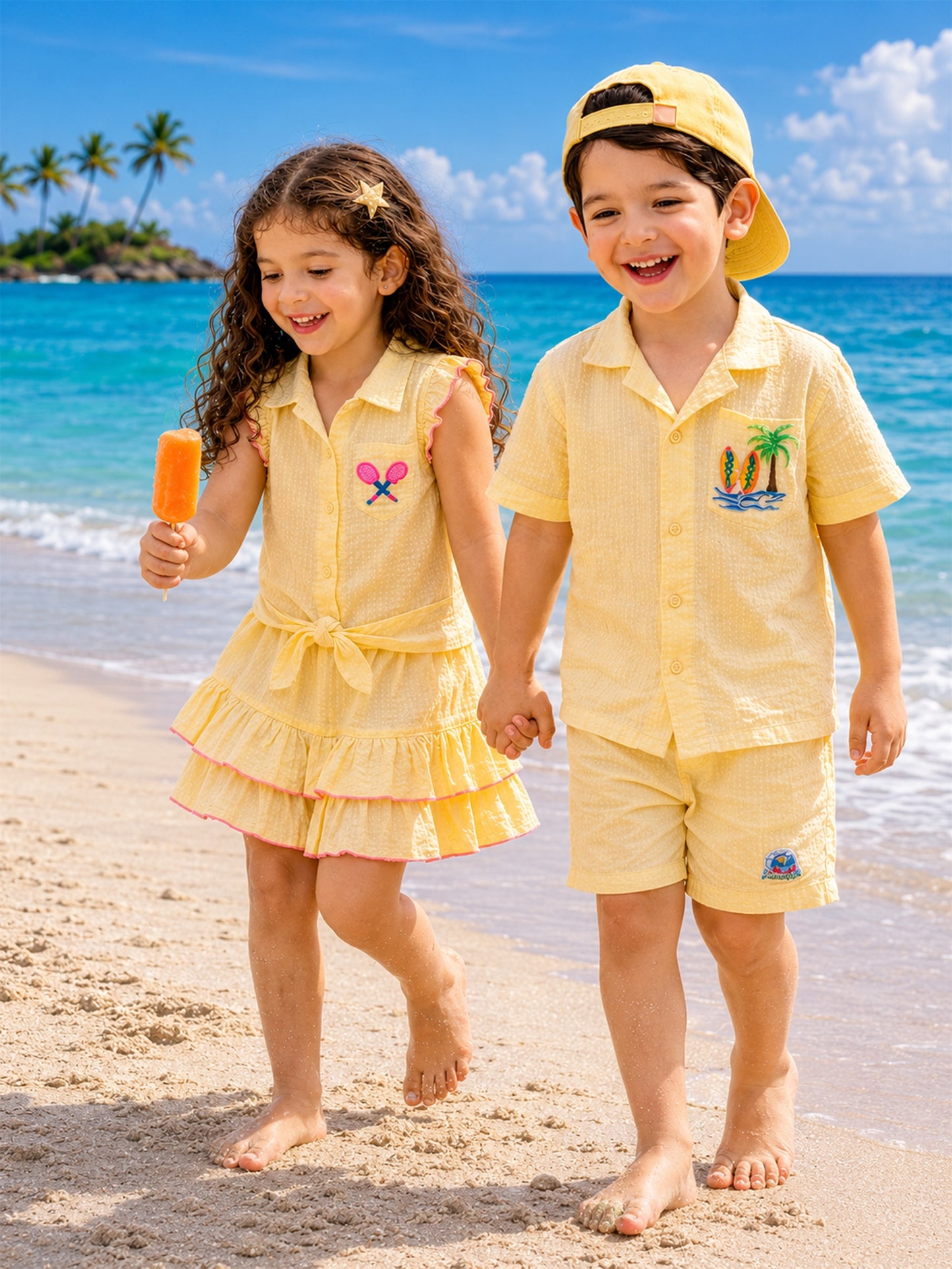 IRIS SKORT SET- LEMON SORBET