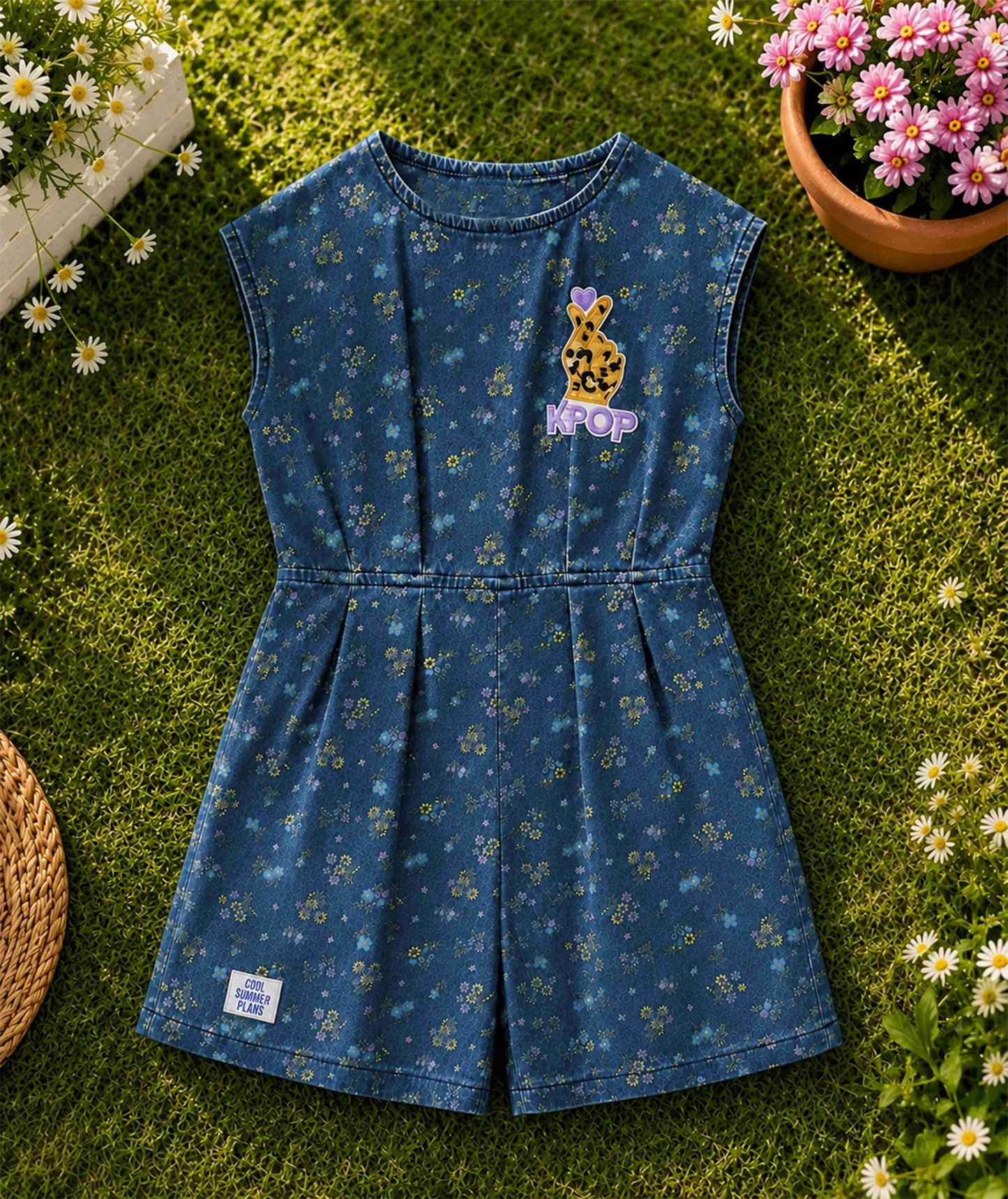 THIA DENIM PLAYSUIT