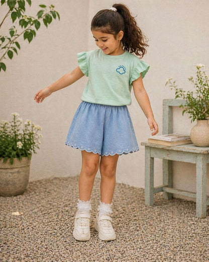 AZALEA T-SHIRT- MINT GREEN