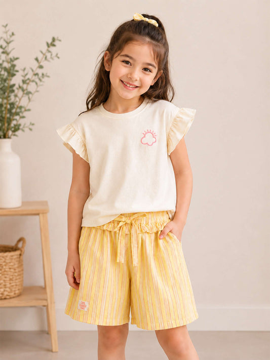AZALEA SHORTS SET- LEMON SORBET STRIPE