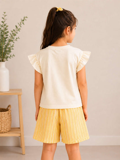 AZALEA SHORTS SET- LEMON SORBET STRIPE