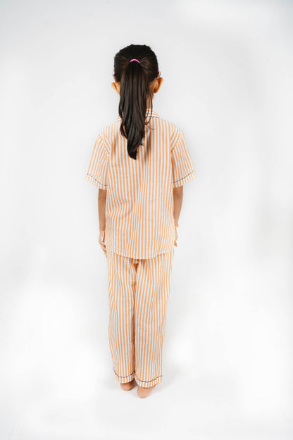 ORANGE STRIPED NIGHTSUIT - UNISEX