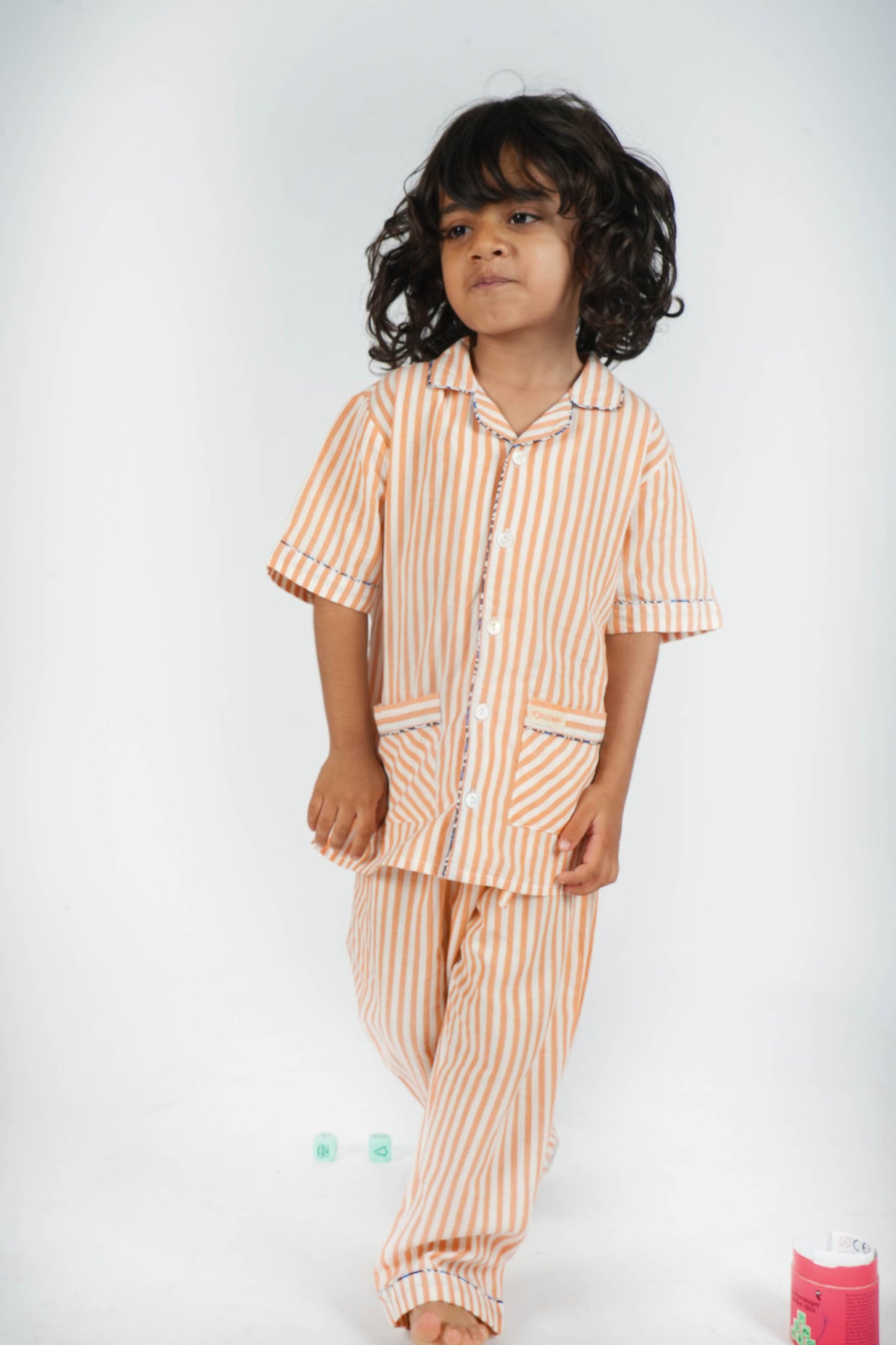 ORANGE STRIPED NIGHTSUIT - UNISEX