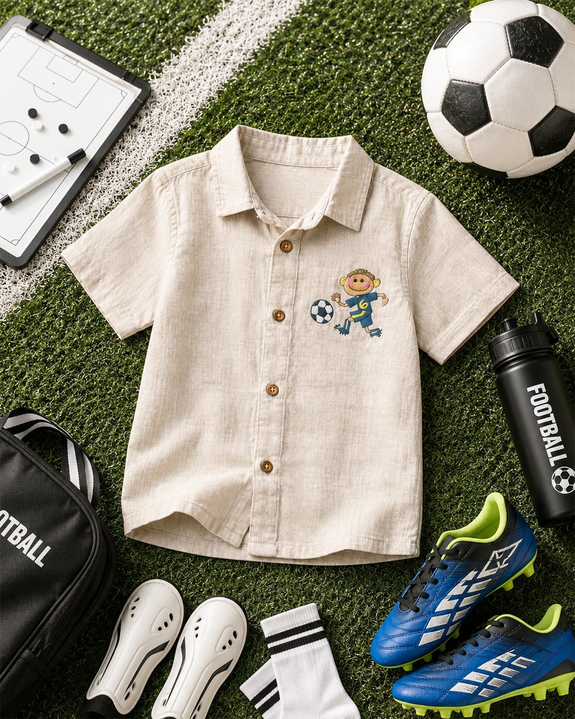 ELIS LINEN FOOTBALL SHIRT