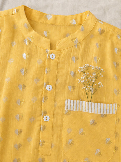 MARIGOLD HEART KURTA & PANTS SET -BOYS